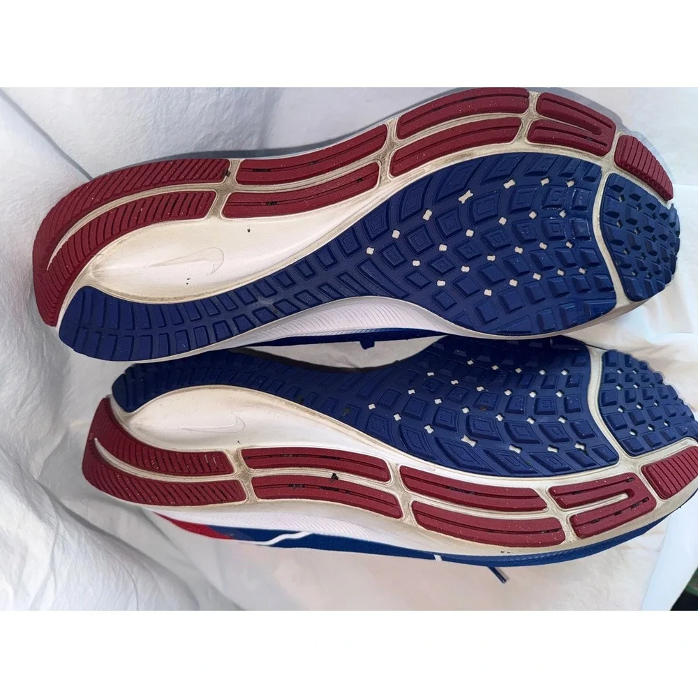 Nike Air Zoom Pegasus 16 New York Giants Blue Red‎ White Mens Running Shoes